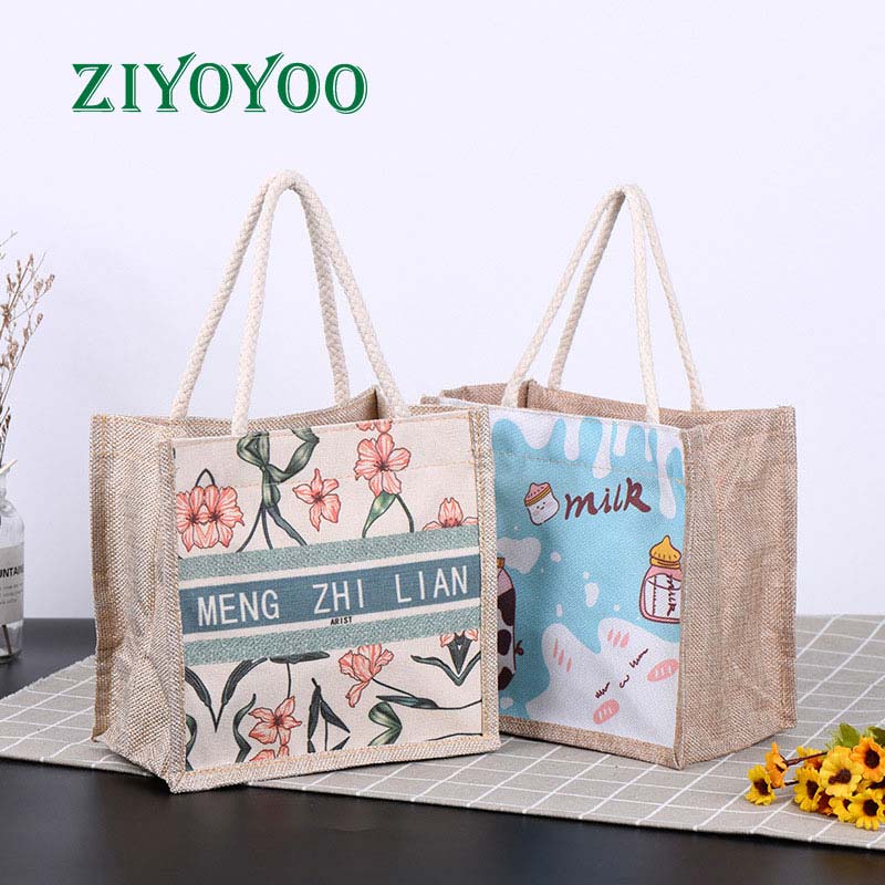 jute tote bag,shopping bags,Eco Friendly bag,Burlap Jute Bag